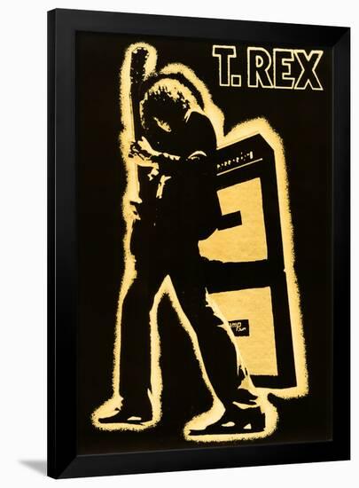 T. Rex Electric Warrior Music Poster Print-null-Framed Poster