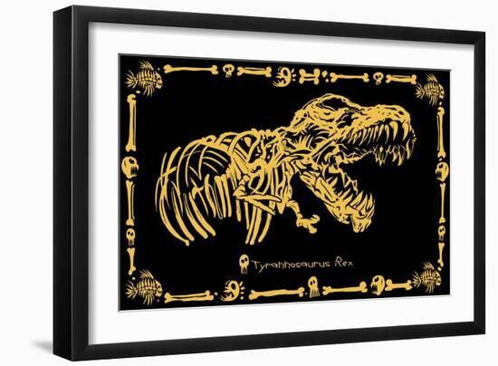 T-Rex-ALI Chris-Framed Giclee Print