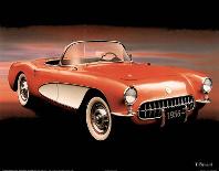 1956 Red Corvette-T Richard-Mini Poster