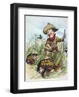 T. Roosevelt Cartoon, 1909-Clifford K. Berryman-Framed Giclee Print