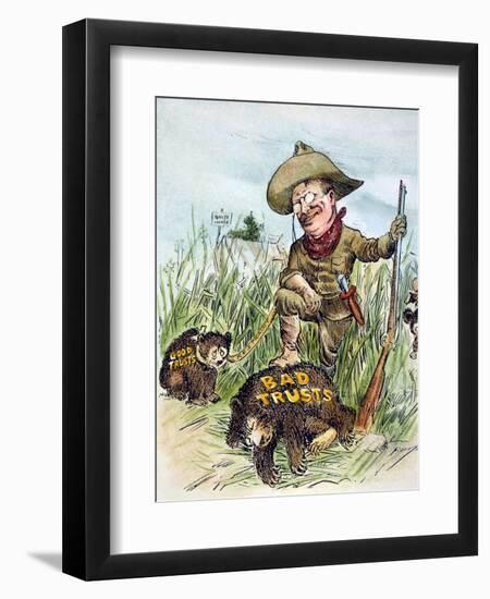 T. Roosevelt Cartoon, 1909-Clifford K. Berryman-Framed Giclee Print