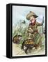 T. Roosevelt Cartoon, 1909-Clifford K. Berryman-Framed Stretched Canvas