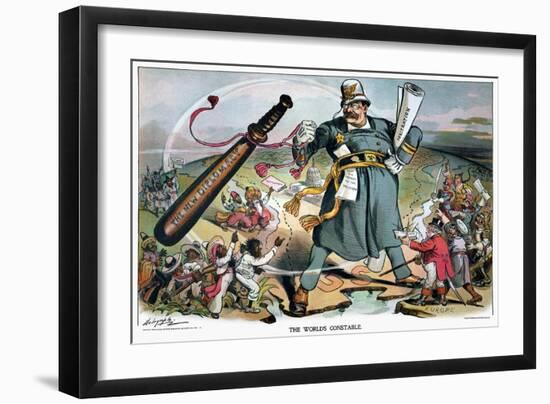 T. Roosevelt Cartoon-Louis Dalrymple-Framed Giclee Print