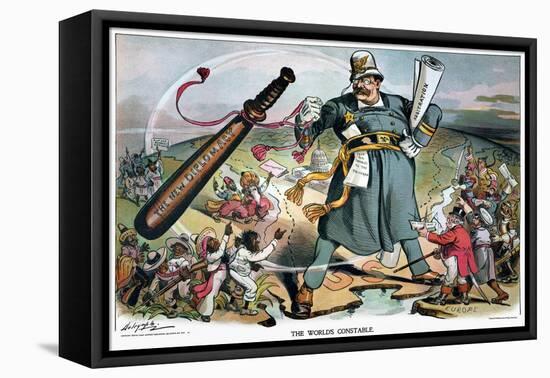 T. Roosevelt Cartoon-Louis Dalrymple-Framed Stretched Canvas