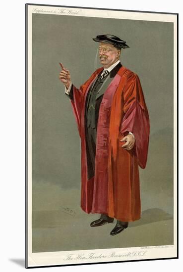 T Roosevelt, World-Leslie Ward-Mounted Art Print