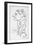 T S Eliot (1888-1965)-Oscar Berger-Framed Giclee Print