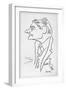 T S Eliot (1888-1965)-Oscar Berger-Framed Giclee Print