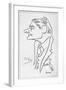 T S Eliot (1888-1965)-Oscar Berger-Framed Giclee Print