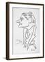 T S Eliot (1888-1965)-Oscar Berger-Framed Giclee Print