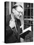 T.S. Eliot, Smiling in Reminiscence, Nov. 10, 1959-null-Stretched Canvas