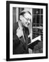 T.S. Eliot, Smiling in Reminiscence, Nov. 10, 1959-null-Framed Photo