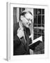 T.S. Eliot, Smiling in Reminiscence, Nov. 10, 1959-null-Framed Photo