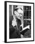 T.S. Eliot, Smiling in Reminiscence, Nov. 10, 1959-null-Framed Photo