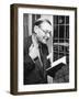 T.S. Eliot, Smiling in Reminiscence, Nov. 10, 1959-null-Framed Photo