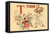 T - Took It-Kate Greenaway-Framed Stretched Canvas