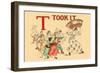 T - Took It-Kate Greenaway-Framed Art Print