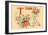 T - Took It-Kate Greenaway-Framed Art Print