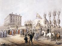 Visit of Napoleon III and the Empress Eugenie of France, Guildhall, City of London, 1855-T Turner-Framed Giclee Print