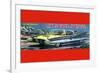 T.V. Space Patrol Car-null-Framed Premium Giclee Print