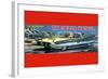 T.V. Space Patrol Car-null-Framed Art Print