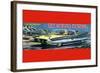 T.V. Space Patrol Car-null-Framed Art Print