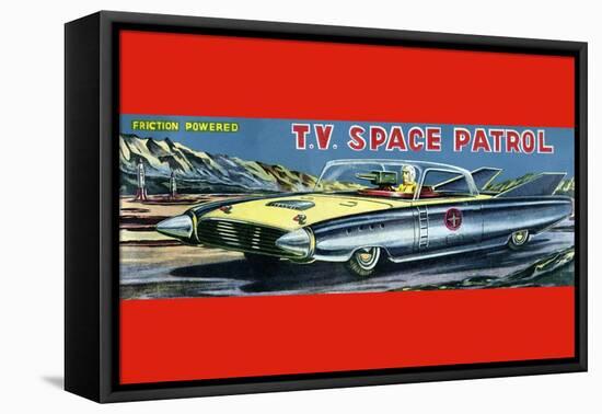 T.V. Space Patrol Car-null-Framed Stretched Canvas