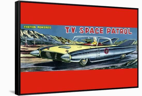 T.V. Space Patrol Car-null-Framed Stretched Canvas