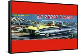 T.V. Space Patrol Car-null-Framed Stretched Canvas