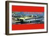 T.V. Space Patrol Car-null-Framed Art Print