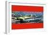 T.V. Space Patrol Car-null-Framed Art Print