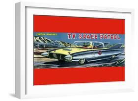 T.V. Space Patrol Car-null-Framed Art Print