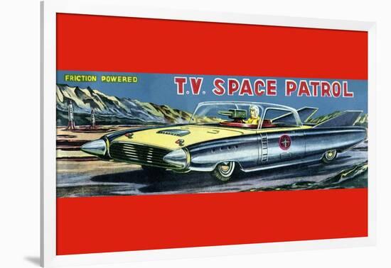 T.V. Space Patrol Car-null-Framed Art Print