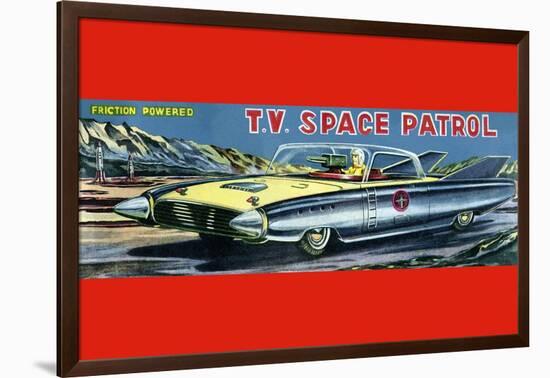 T.V. Space Patrol Car-null-Framed Art Print