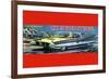 T.V. Space Patrol Car-null-Framed Art Print