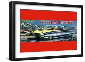 T.V. Space Patrol Car-null-Framed Art Print