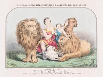 The Lion and the Lamb Shall Lie Down Together and The Little Child Shall Lead Them, c.1840-T. W. Strong-Stretched Canvas