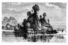 River in Haiti, 19th Century-T Weber-Mounted Giclee Print