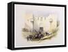 T1212 Gate of Damascus, Jerusalem, April 14th 1839, Plate 3 from Volume I of 'The Holy Land',…-David Roberts-Framed Stretched Canvas