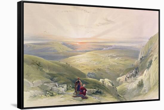 T1215 Site of Cana of Galilee, April 21st 1839, Plate 34 from Volume I of 'The Holy Land',…-David Roberts-Framed Stretched Canvas