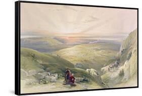 T1215 Site of Cana of Galilee, April 21st 1839, Plate 34 from Volume I of 'The Holy Land',…-David Roberts-Framed Stretched Canvas