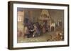 T29971 Tavern Interior with Figures Reading-Peter De Bloot-Framed Giclee Print