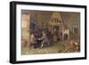 T29971 Tavern Interior with Figures Reading-Peter De Bloot-Framed Giclee Print