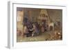 T29971 Tavern Interior with Figures Reading-Peter De Bloot-Framed Giclee Print