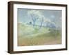 T31429 Almond Trees in Blossom (Pastel on Paper)-Achille Lauge-Framed Giclee Print