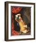 T31553 a Cavalier Standing at a Window Examining a Roemer (Panel)-Willem Van Mieris-Framed Premium Giclee Print