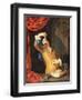 T31553 a Cavalier Standing at a Window Examining a Roemer (Panel)-Willem Van Mieris-Framed Premium Giclee Print