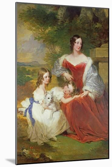 T32011 Portrait of Mrs Sarah Frances Cooper and Her Daughters-Frederick Richard Say-Mounted Giclee Print