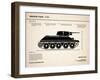 T34 Medium Tank-Mark Rogan-Framed Art Print