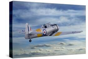 T6 Harvard Airplane-paul fleet-Stretched Canvas