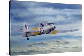 T6 Harvard Airplane-paul fleet-Stretched Canvas